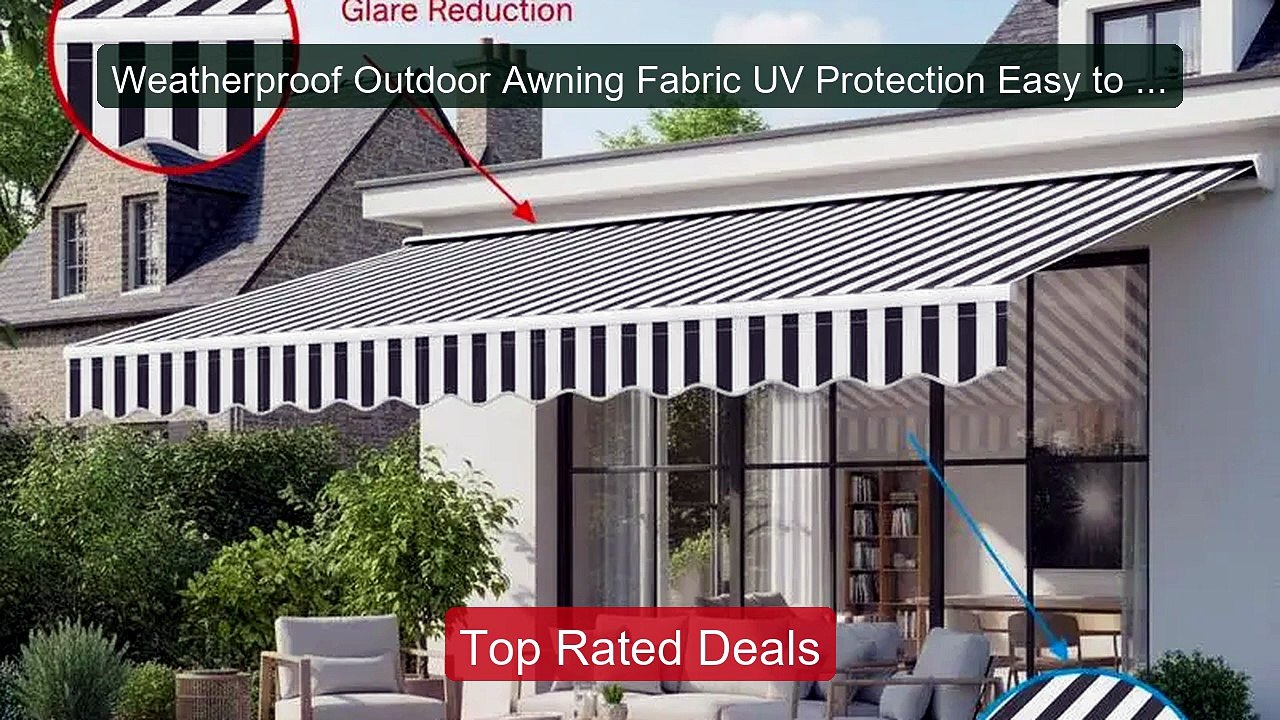Weatherproof Outdoor Awning Fabric UV Protection Easy to Insta... -- Hot Deal 2026 | Limited Offer!