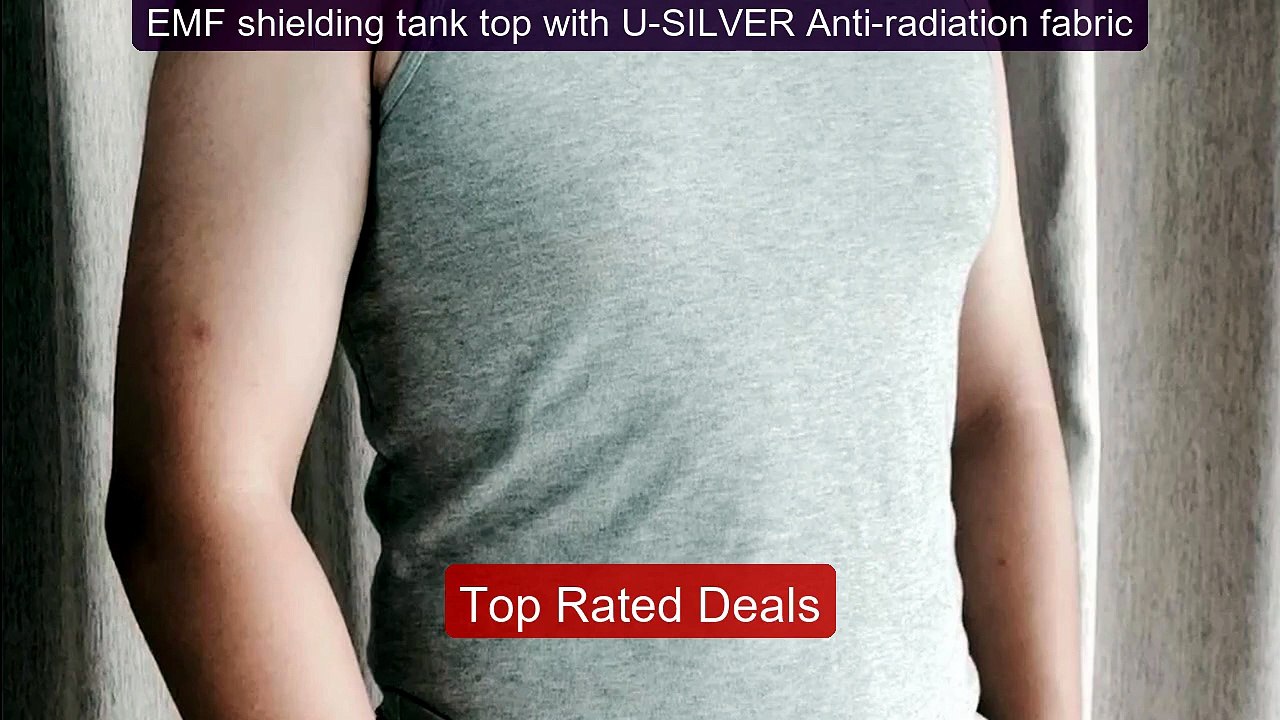 EMF shielding tank top with U-SILVER Anti-radia...