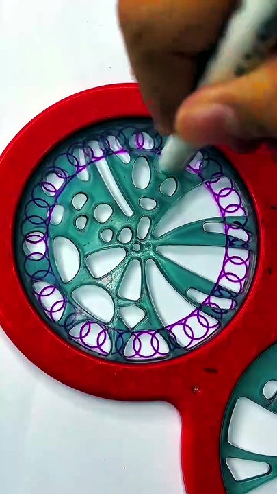 Vibrant Lines Spirograph Drawing No Talking