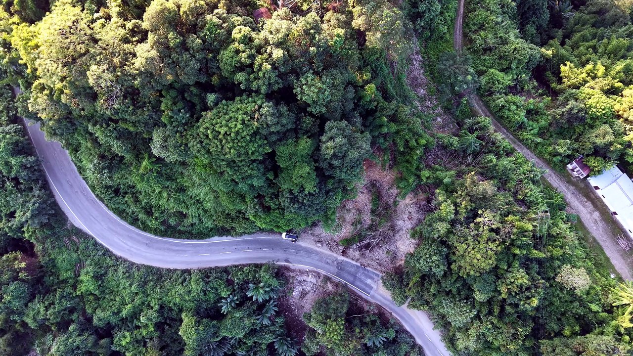 Drone View Manipur Road