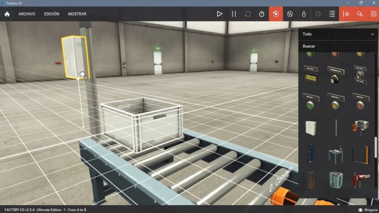 Escena 01 Factory I O & Tia Portal Simulación #practicando