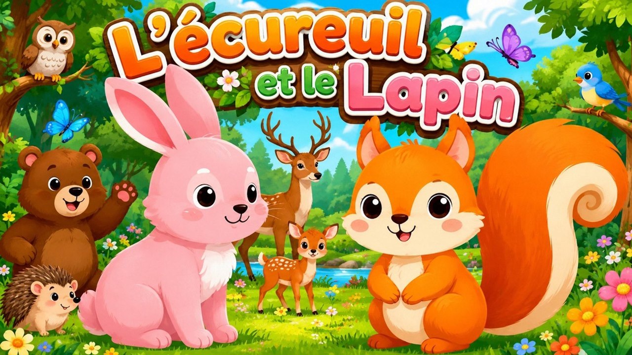 🐿️ L'écureuil et le Lapin 🐰 | Comptines pour...
