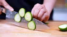 EdgeForm Azure Damascus Knife – Artisan Craftsmanship for Every Home Chef ✨