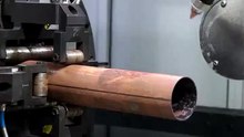 **CNC Laser Cutting Metal Pipe 🔥 Satisfying Sparks #Shorts #LaserCutting #CNC # Dialymotion
