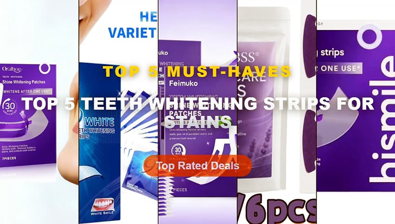 Amazing Top 5 Teeth Whitening Strips For Stains...