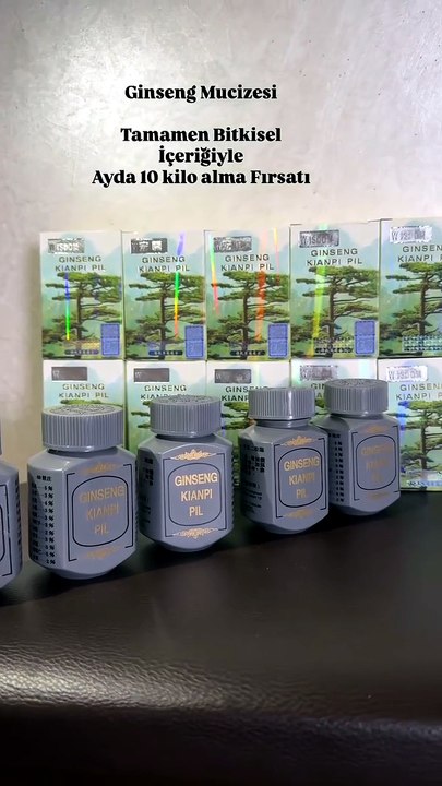 Ginseng Kianpi Pil MucizesiTamamen Dogal Bitkisel Bir Yol Ile Ayda 6-10 Kilo Almak için Hemen Si