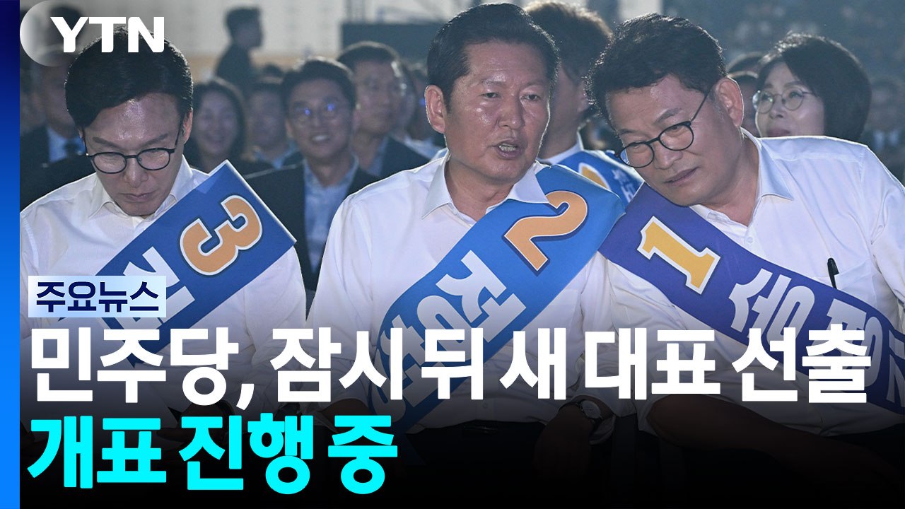 민주당, 잠시 뒤 새 대표 선출...개표 진행 중 / YTN