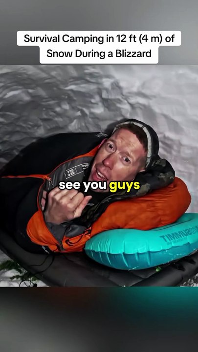 **Survival Camping in 12 Feet of Snow During a...
