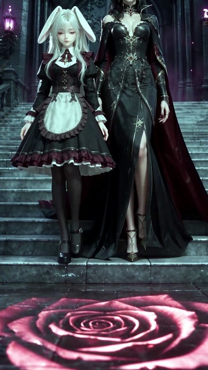 The vampire’s cold fingers were gentle only when touching her.#GL #GirlsLove #WLW #Sapphic #Yuri #LesbianRomance