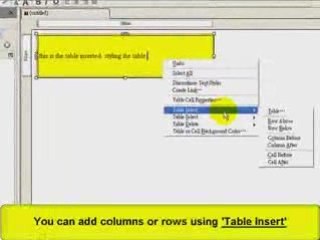 Kompozer Tutorial: Working with Tables | Netosis.com