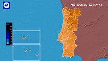 A chuva regressa de forma irregular a Portugal Continental
