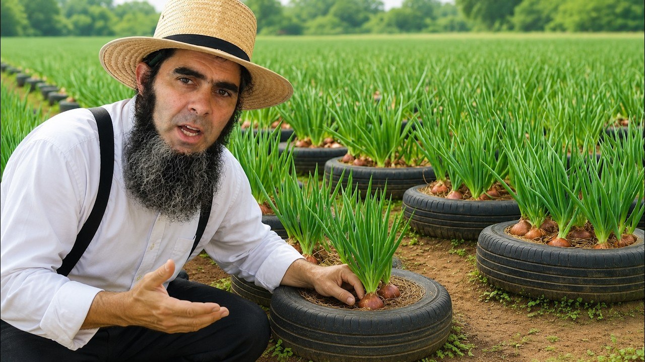 Old Tire? Don’t Toss It—Grow Huge Onions Instead!