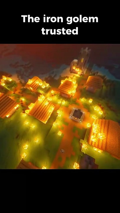 The iron golem trusted steve #minecraft #shorts_1080p60