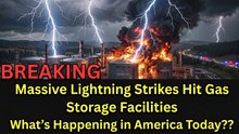 Breaking: Strange Lightning Strikes Hit US Oil Storage Facilities, Igniting Fires