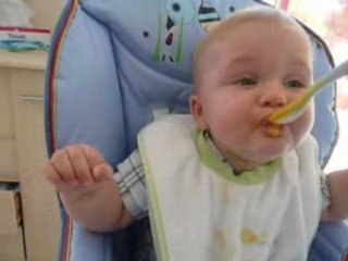 Miam le poisson et les légumes!