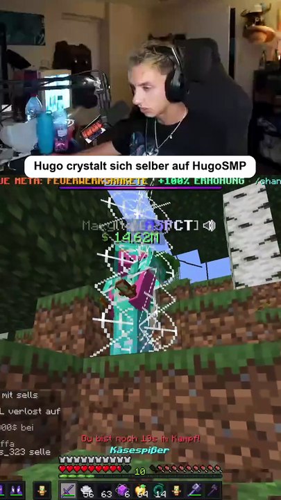Hugo crystalt sich selber auf HugoSMP
