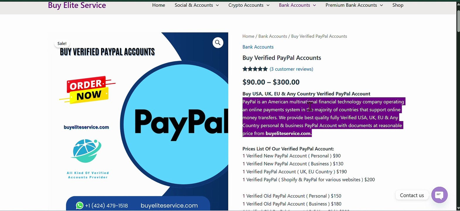7 Best Options buy , Verified , PayPal Accounts