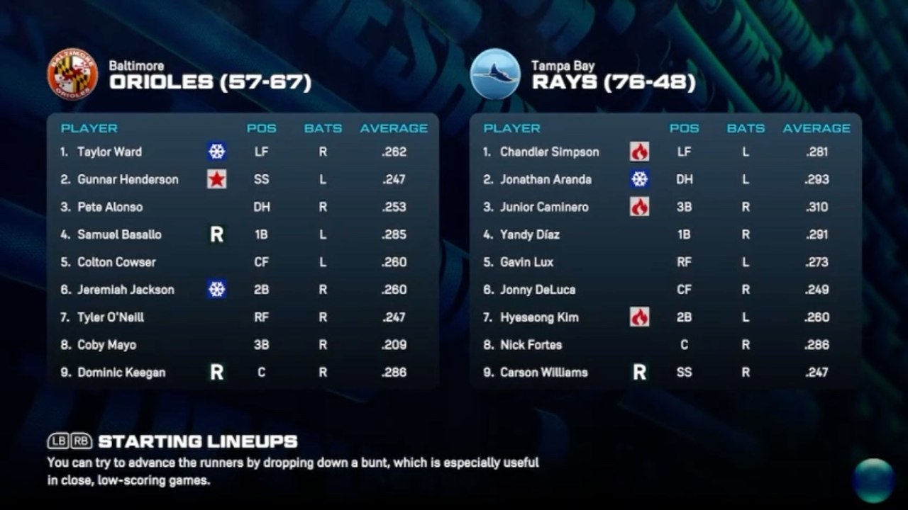 MLB® The Show™ 26 BAL vs TB 8/17/26