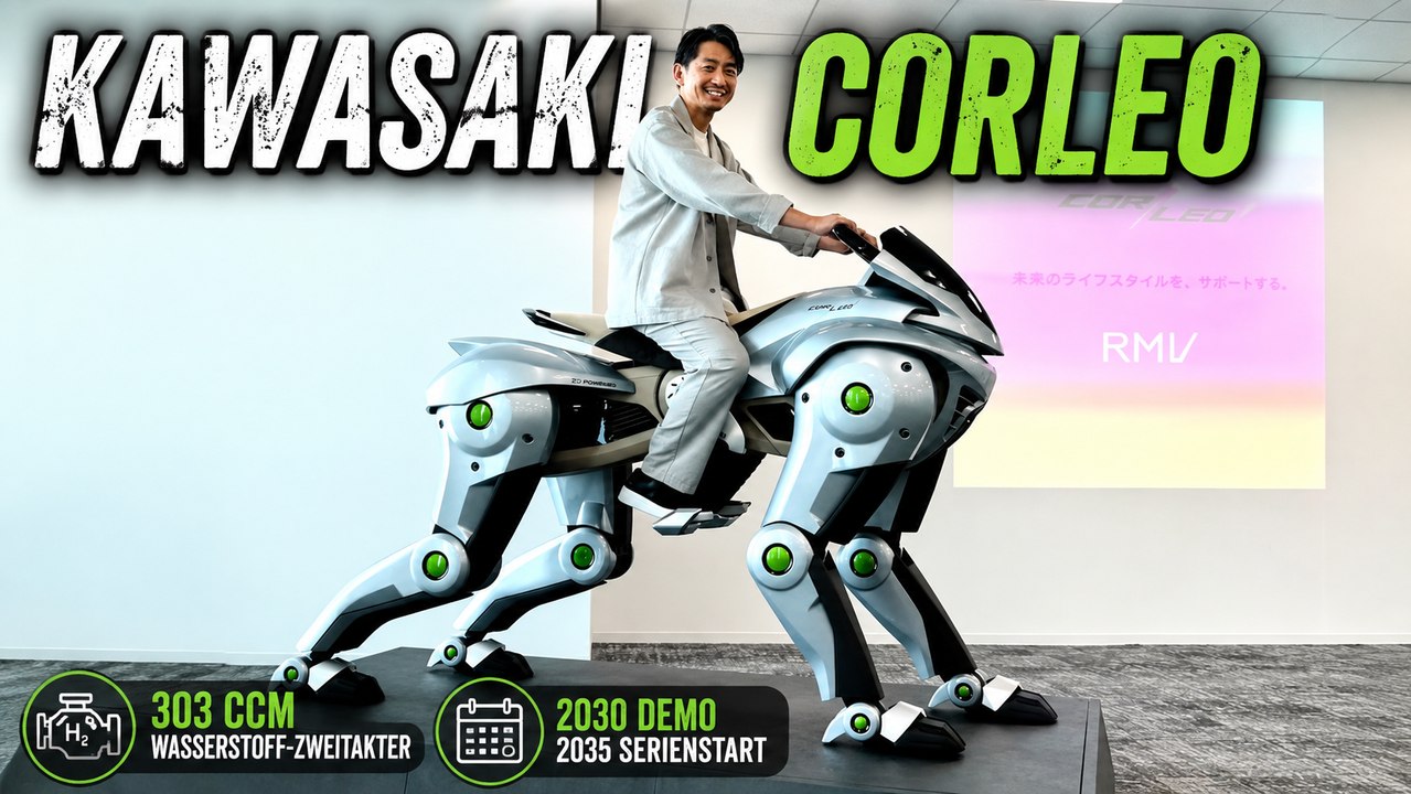 Kawasaki CORLEO: Kawasaki plant den Serienstart für 2035