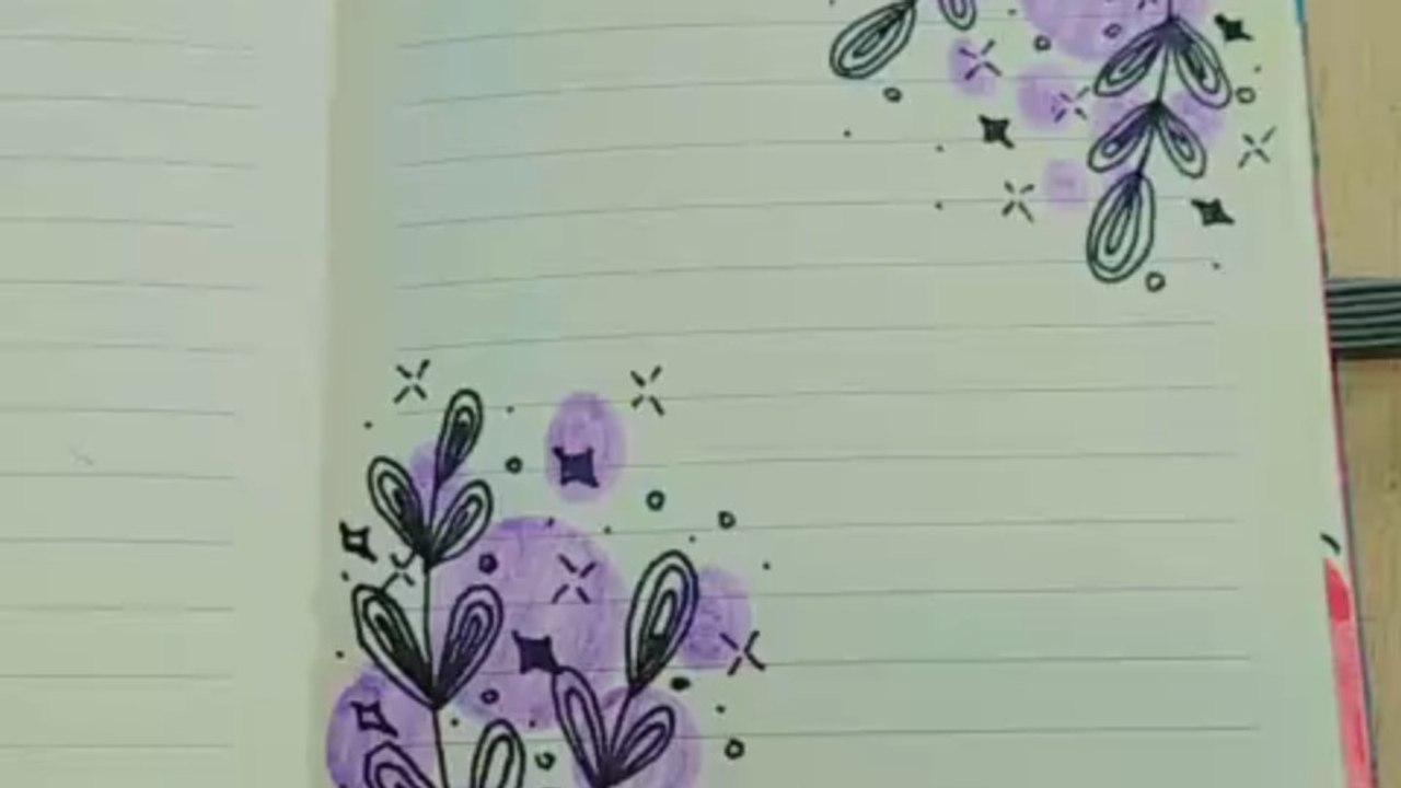 simple border design for project ✨💜 project wo...