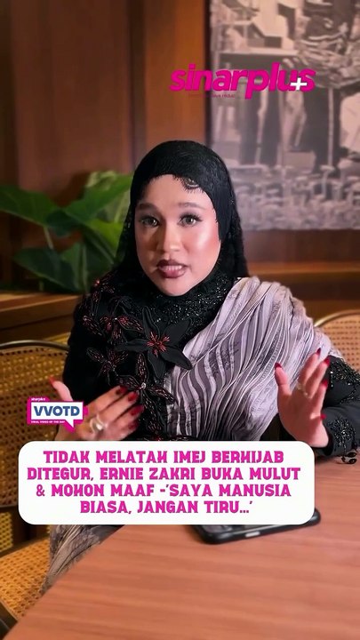 Ernie memohon maaf dan menerima teguran soal im...