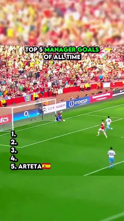 The top 5 goals of managers ⚽️⚽️