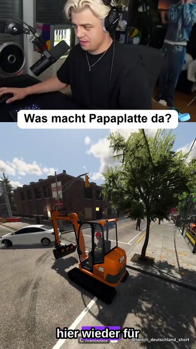 Was macht Papaplatte da?