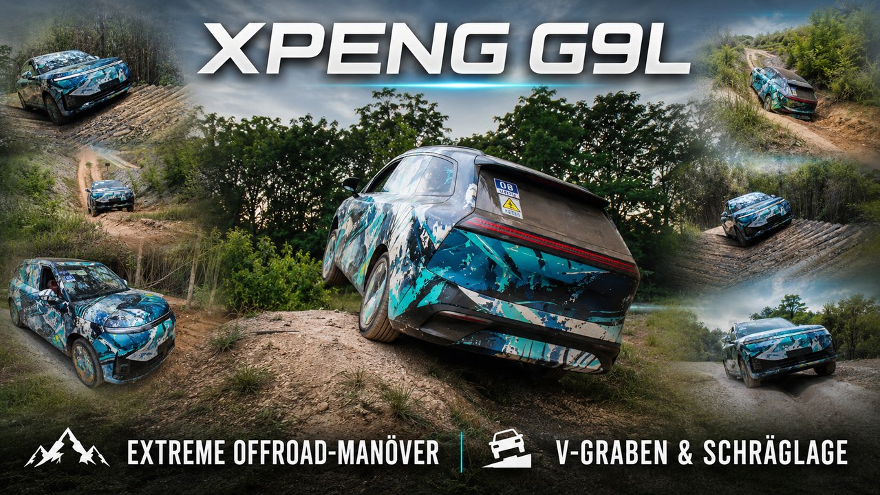 XPeng G9L im Extrem-Offroad-Test: Steilhänge, Schräglage und mehr