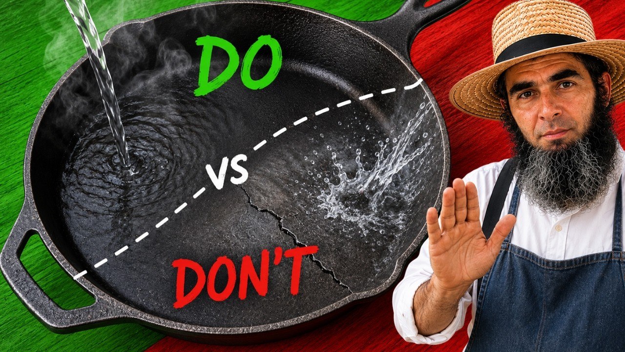SECRETS to Cleaning Cast Iron to Keep It Non-Stick