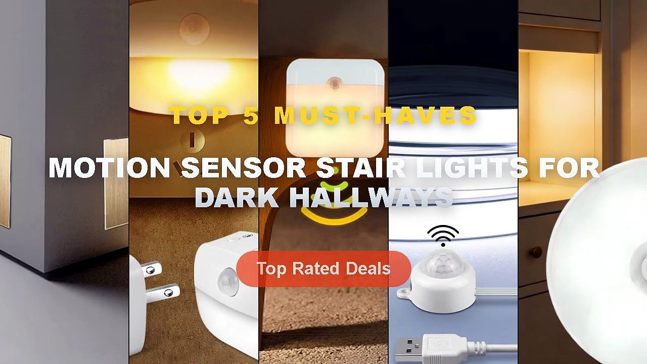 Amazing Motion Sensor Stair Lights For Dark Hal...