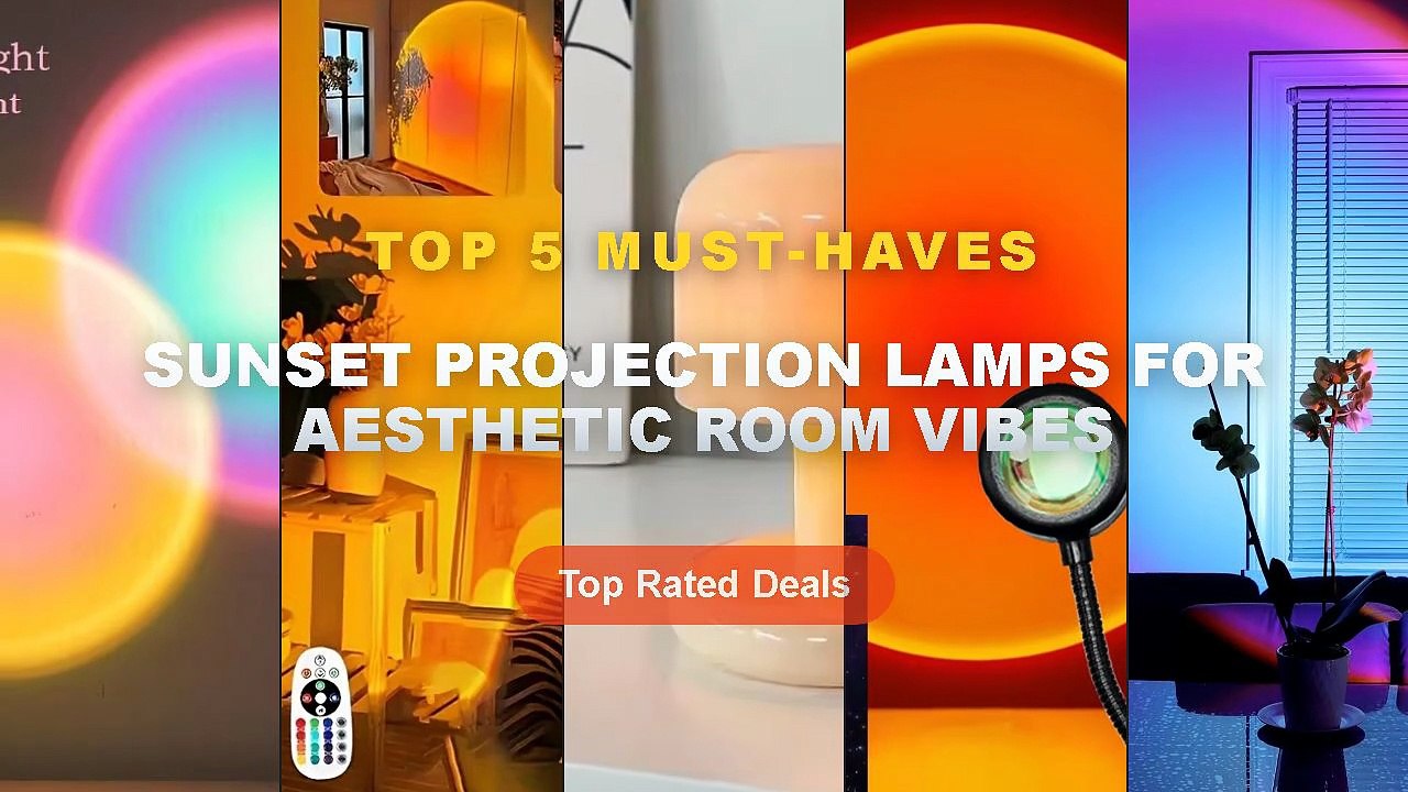 Don't Buy Sunset Projection Lamps For Aesthetic Room Vibes Before Watching This! - Rainbow projection lamp, USB decorati...