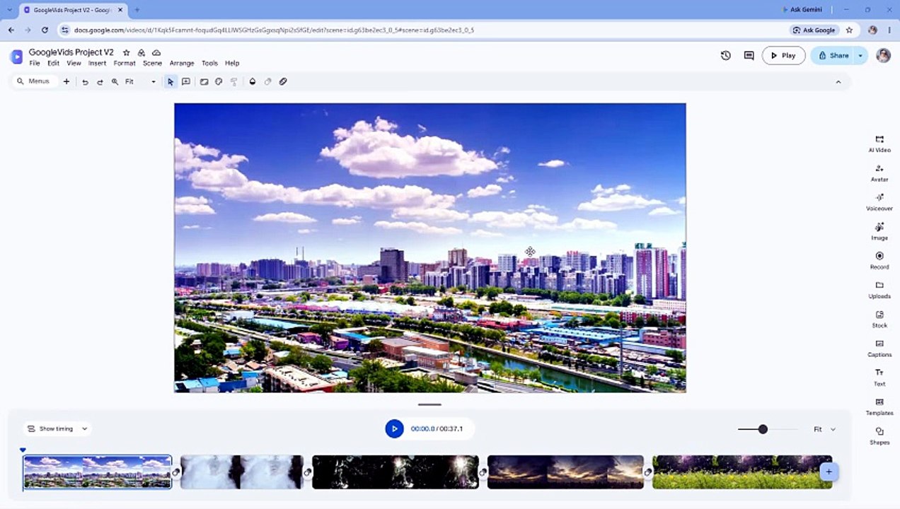 Google Vids 73 Exporting as GIF