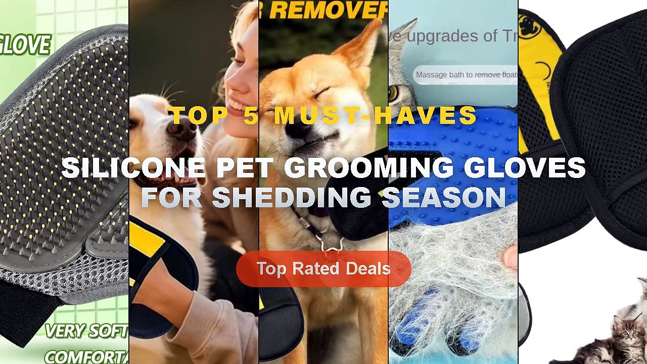 Why Everyone Is Buying Silicone Pet Grooming Gl...