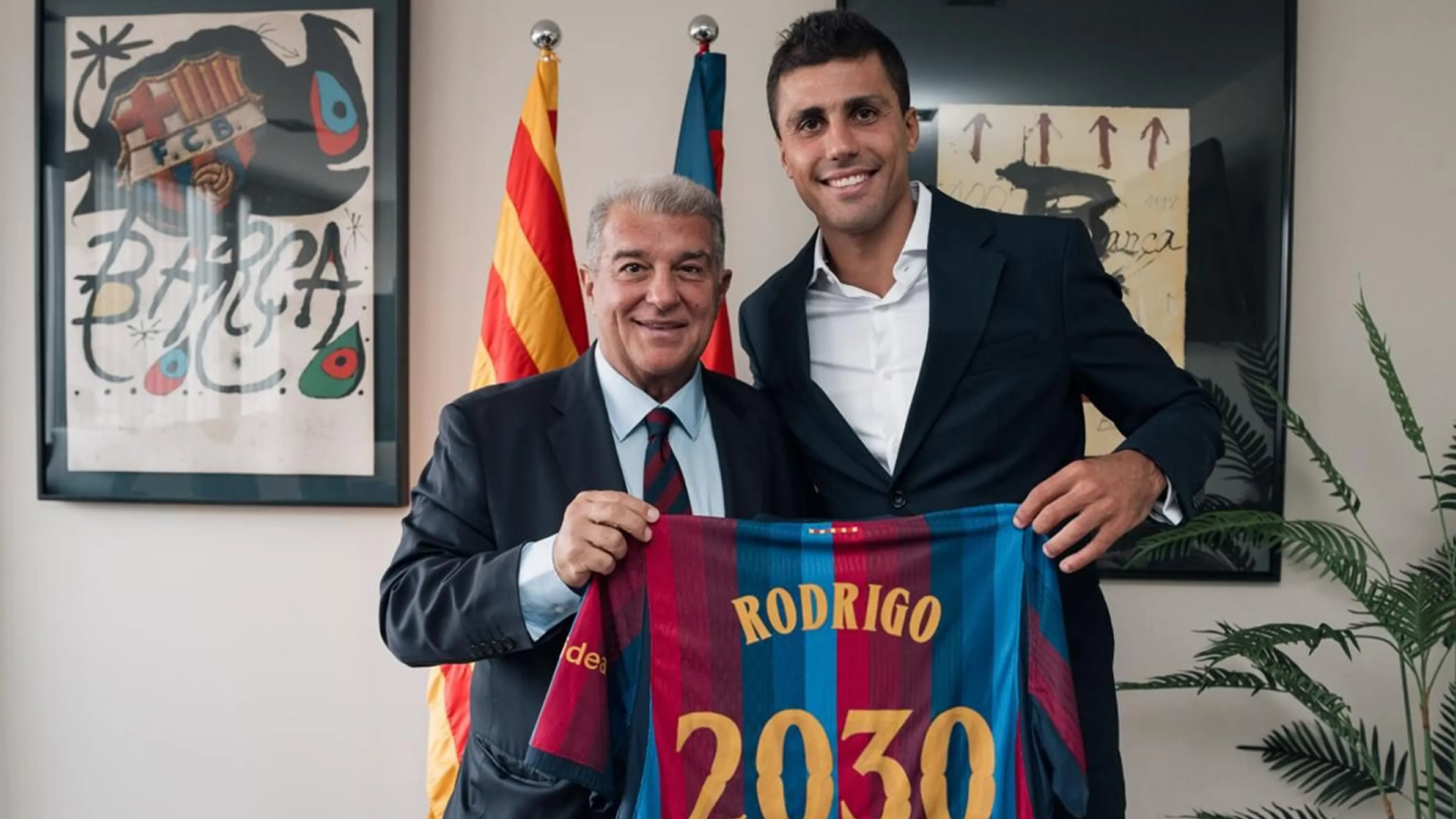 تعاقد برشلونة مع رودري يمثل تدعيماً