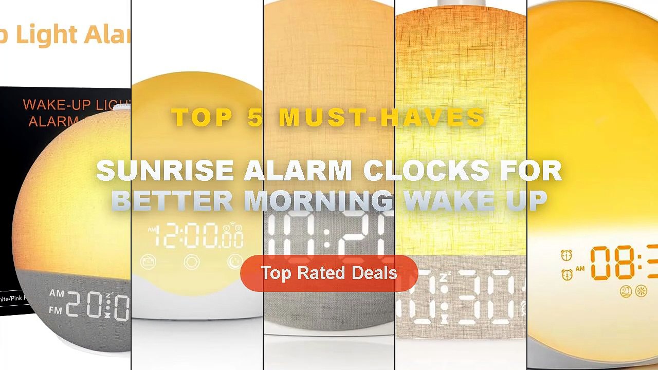 Amazing Sunrise Alarm Clocks For Better Morning Wake Up You Need To See - Wake Up Light Alarm Clock Sunrise/Sunset Simul...