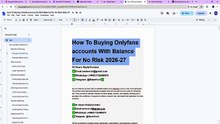 No RIsk 2026-27 to Buy OnlyFans Accounts With Balance: Everything to Know