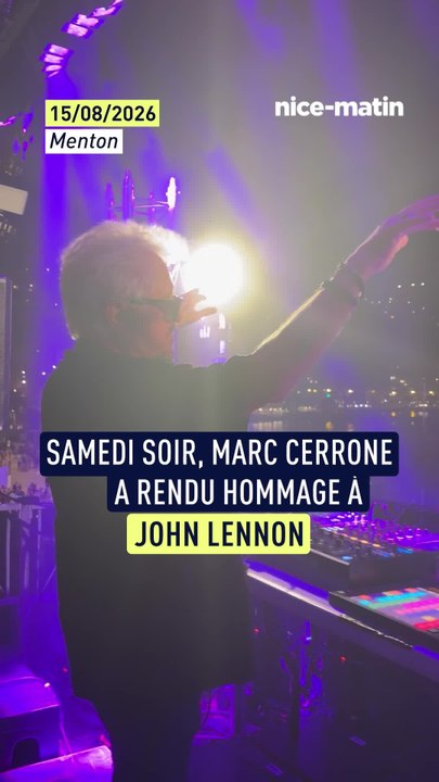 Cerrone joue « Imagine » à Menton