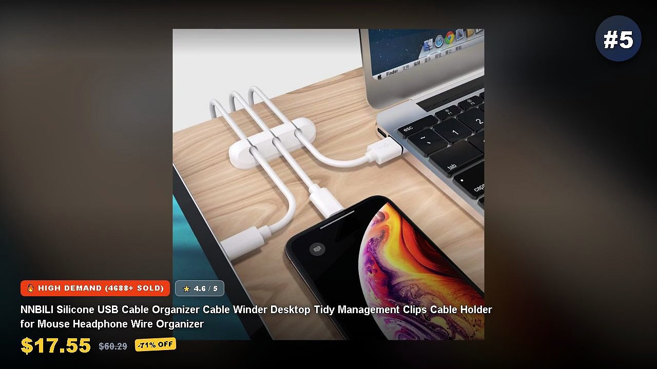 Don't Buy Silicone Cable Organizers For Messy D...
