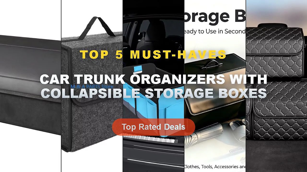 Why Everyone Is Buying Car Trunk Organizers With Collapsible Storage Boxes - Leather Storage Box Trunk Organizer Collaps...