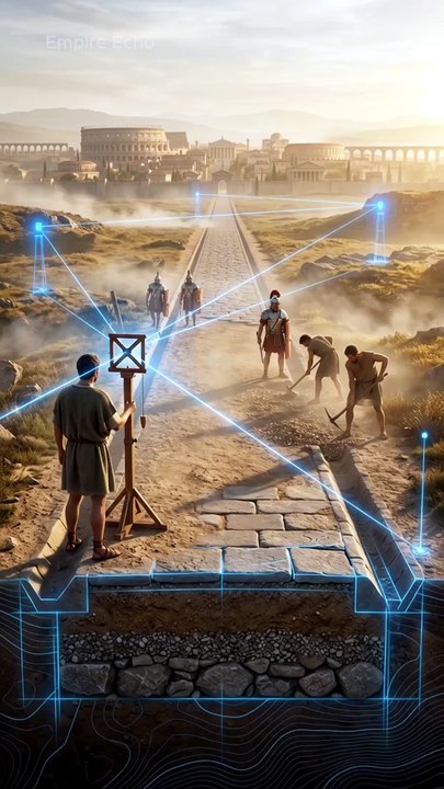 🛣️🏛️ How Did Romans Build Such Straight Roads W...