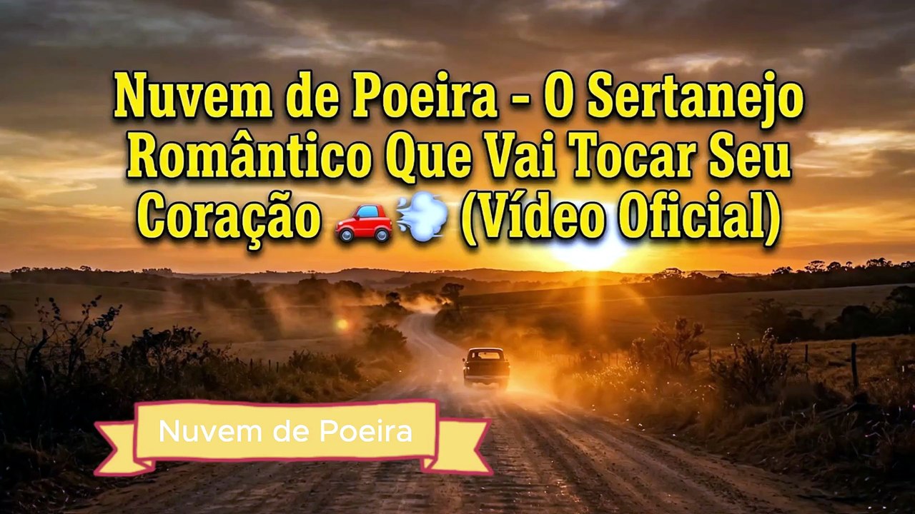 Nuvem de Poeira - Sertanejo Romântico 2026 (Lan...