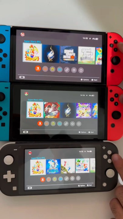 Super Mario RPG - Switch Lite vs Standard vs Ol...