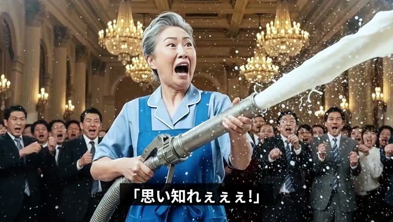 部長に牛乳をかける清掃員のおばあさん。その理由を聞いた瞬間、全員が凍りついた