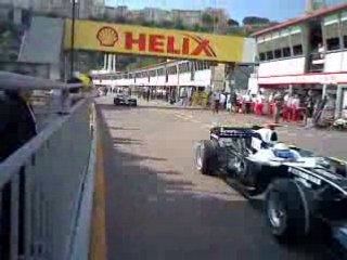 Bud au GP de Monaco 2008 : Depart tour d'essai Vettel