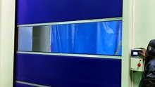 How can an existing warehouse be upgraded with high speed doors to improve efficiency?