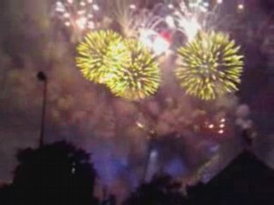 Feu d' Artifice 14 Juillet 2008 Paris Tour Eiffel  Firework