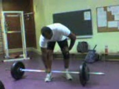 Athle haltero muscu arraché à un bras Stéph Marthély