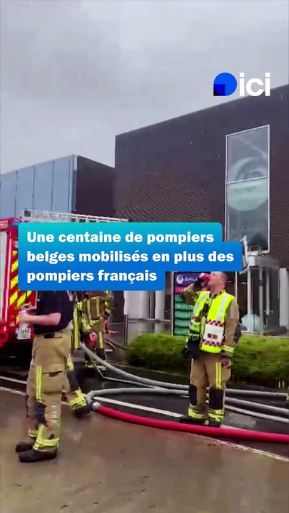 Incendie dans l'entreprise Galloo à Halluin