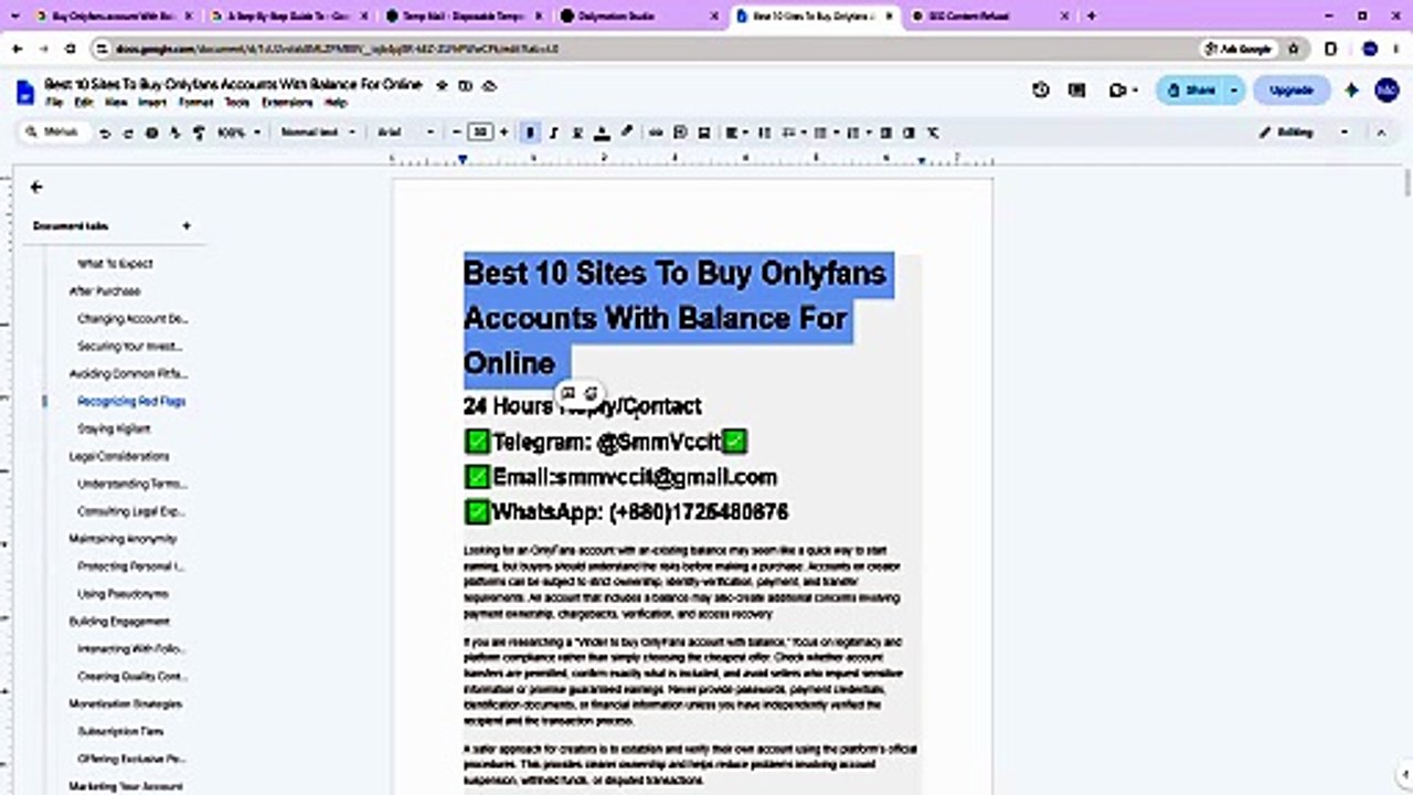 Fast Account Information Guide for Buying, OnlyFans Account With Balance