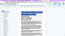 Smart Account Evaluation for Buying, OnlyFans Account With Balance